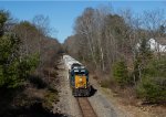 CSXT 2548 Leads L077 at Desert Rd. in Freeport